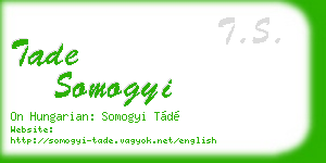 tade somogyi business card