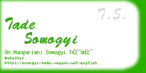 tade somogyi business card